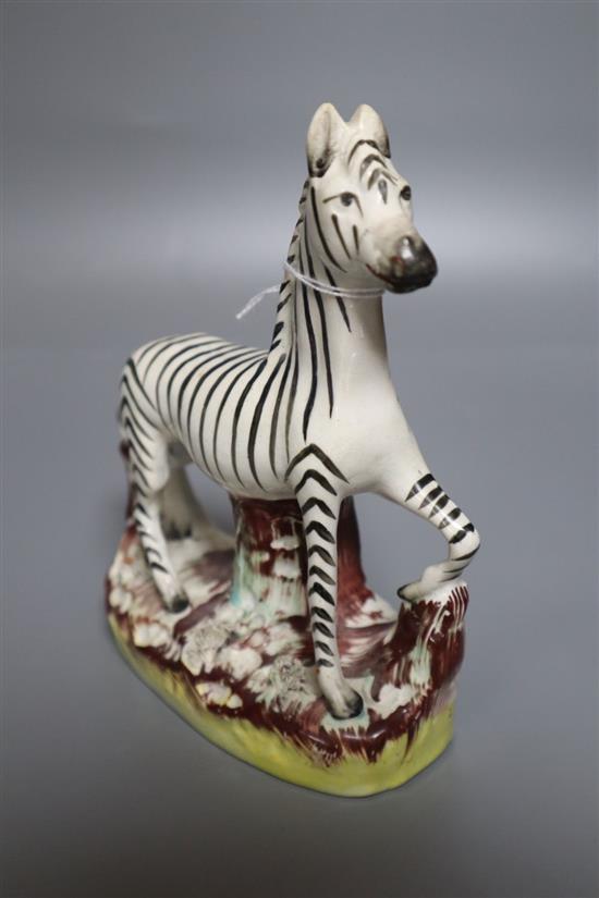 A Staffordshire zebra